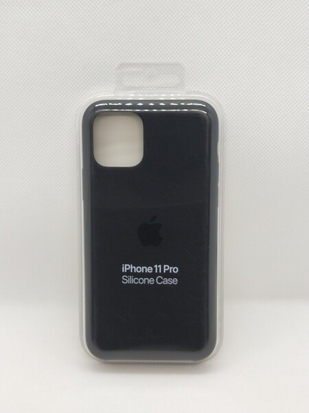 (M06)APPLE iPhone11Pro用 シリコンケース ブラック