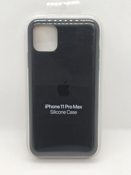 (M11)APPLE iPhone11ProMax用 シリコンケース ブラック