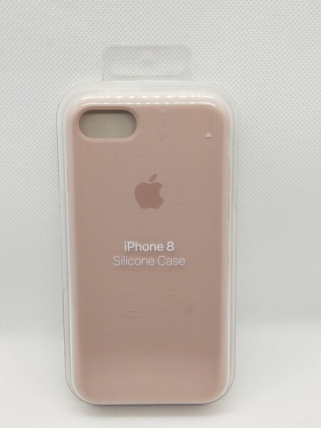 (W22)APPLE iPhone7/iPhone8/iPhoneSE用 シリコンケース ピンクサンド