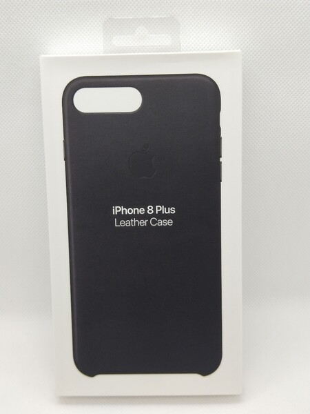 (S07)APPLE iPhone8Plus /iphone7Plus用 レザーケース ブラック
