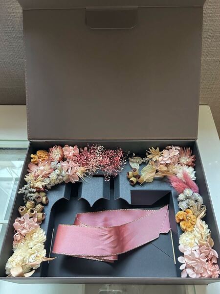 モルトンブラウン フラワー ボックス BOX プレゼント ギフト 空箱 リボン 飾り インテリア ギフト用