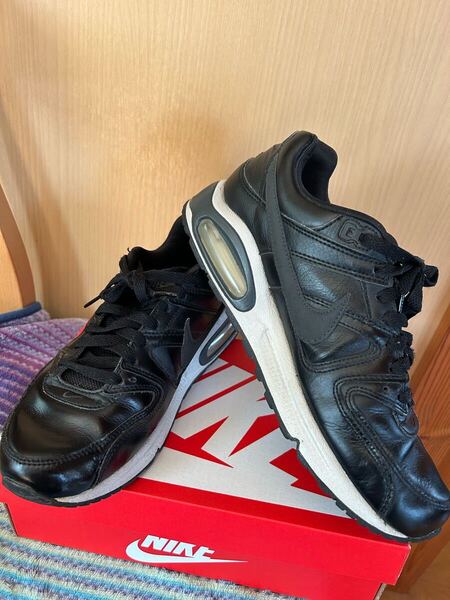 27cm★ナイキ 749760-001 エアマックス コマンド ブラック 黒 スニーカー NIKE AIR MAX COMMAND LEATHER 人気品 レザー