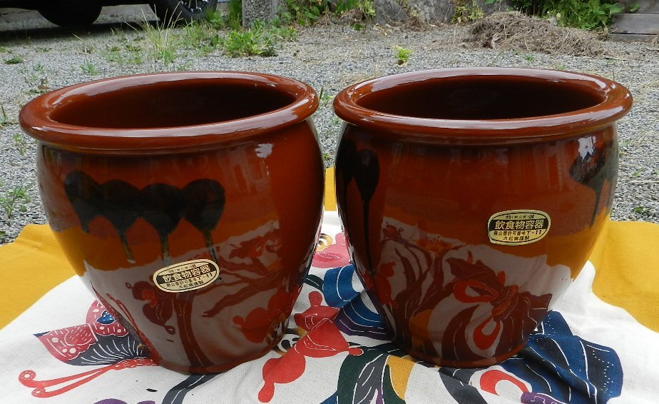 【未使用品】久松窯 5号 2号漬物 丸壺 丸甕 陶器 常滑焼 容器 胴 久松窯 5号 丸かめ 漬物容器 常滑焼 保存容器 蓋付 - メルカリ