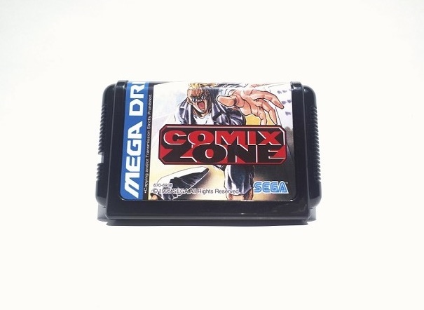 SEGA Genesis Comix Zone Paper Box Version 1995 Authentic