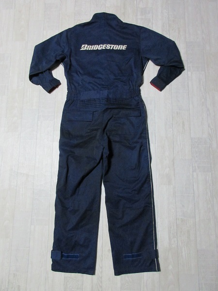 『 送料無料!』《定番モデル!》【 ブリヂストン・BRIDGESTONE 】作業服!長袖メカニックツナギ・オールインワン・L