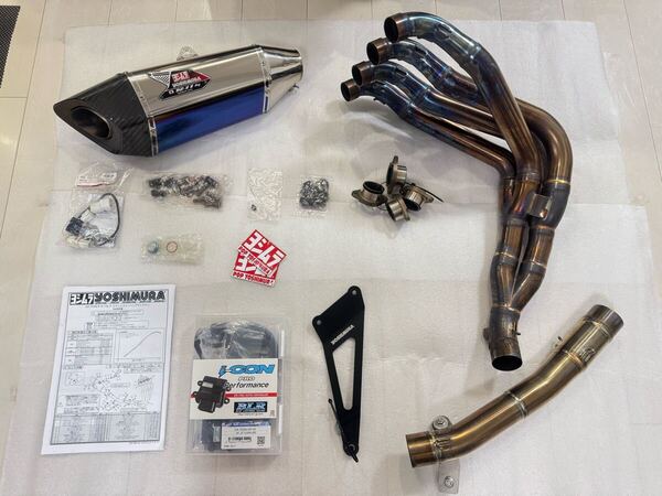 YOSHIMURA GSX-R1000 17-19 FULL System R-11SqR コンピューター i-con pro performance 1年間使用されました部品と設置に38万円かかった.