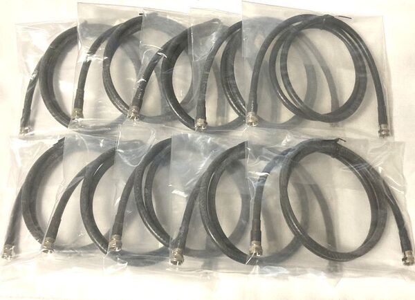 ゆうパケット無料!4.5C アンテナケーブル 10本セット 4K/8K 地上デジ BS/CS対応 RG-6/U 90cm ・ RG6-90B x10