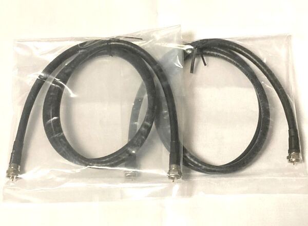 ゆうパケット無料!4.5C アンテナケーブル 2本セット RG-6/U 4K・8K 地デジ BS/CS対応 90cm ● RG6-90B x2
