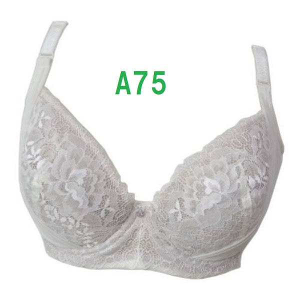 A75・シルクベージュ 脇高ブラジャー(ワイヤー入り) 補正下着 2重リフトアップパネル カップ裏 綿100% 定価:2189円 新品