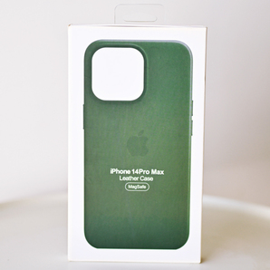 未使用 iPhone 14 Pro Max レザーケース フォレストグリーン 純正OEM品