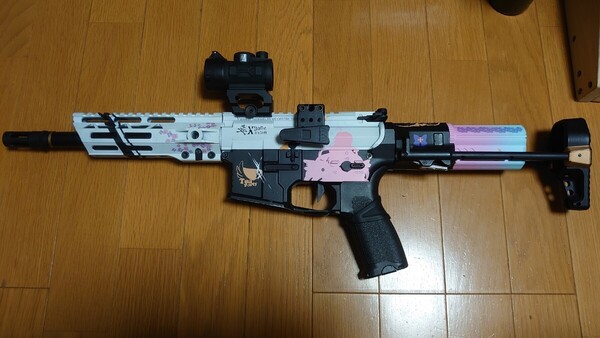 アストレアカスタム KRYTAC TRIDENT MK2 PDW-M トライデント M4 クロスボーンエアソフト 塗装 ブルアカ