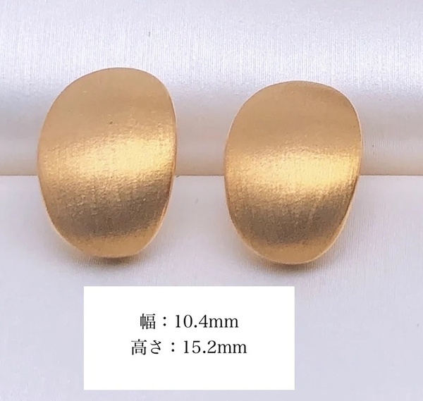 K18 スタッドピアス ピアス マット加工 やすり加工 中空 シンプル K18YG 18K K18 YG おしゃれ シンプル 日常使い 小ぶり 中空ピアス