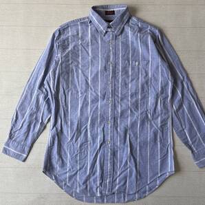 ☆送料無料☆ CHAPS RALPH LAUREN チャップス ラルフローレン USA直輸入 古着 長袖 ストライプ 胸ポケット付き シャツ メンズ 151/2 中古