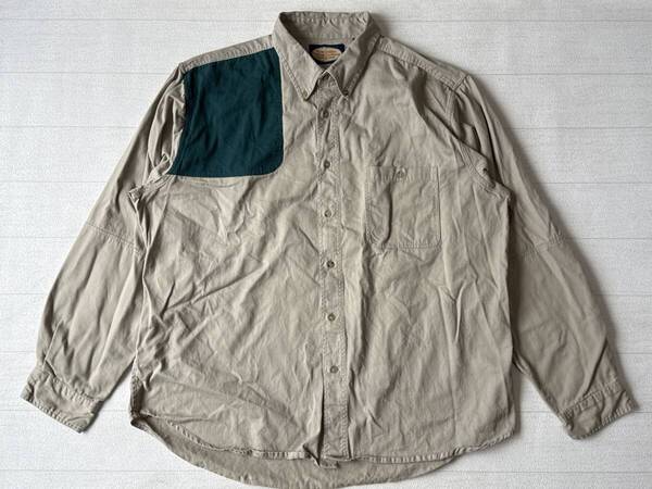 ☆送料無料☆ River Market Trading Company USA直輸入 古着 長袖 胸ポケット付き ボタンダウン ハンティング シャツ メンズ 2X 中古 即決