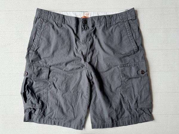 ☆送料無料☆ DOCKERS ドッカーズ USA直輸入 古着 カーゴ ショートパンツ メンズ 36 グレー系 ボトムス 中古 即決