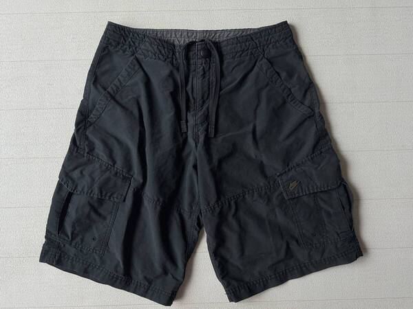 ☆送料無料☆ NIKE ナイキ USA直輸入 古着 カーゴ ショートパンツ メンズ M ブラック ボトムス 中古 即決