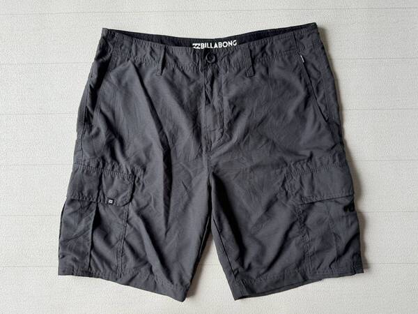 ☆送料無料☆ BILLABONG ビラボン USA直輸入 古着 カーゴ ショートパンツ メンズ 33 スミグロ ボトムス 中古 即決