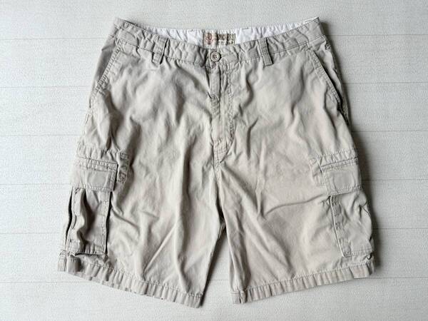 ☆送料無料☆ DOCKERS ドッカーズ USA直輸入 古着 リラックスフィット チノ カーゴ ショートパンツ メンズ 36 ベージュ ボトムス 中古 即決