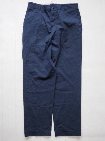 ☆送料無料☆ RED KAP レッドキャップ USA直輸入 古着 ロングパンツ チノ ワークパンツ メンズ 34 ネイビー ボトムス 即決 中古