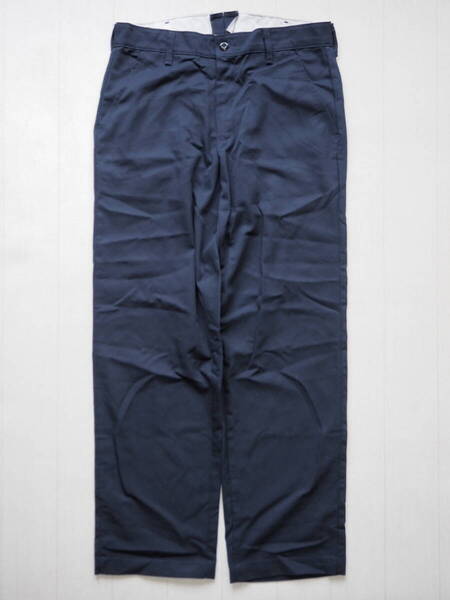 ☆送料無料☆ RED KAP レッドキャップ USA直輸入 古着 ロングパンツ チノ ワークパンツ メンズ 32 ネイビー 即決 中古 ボトムス