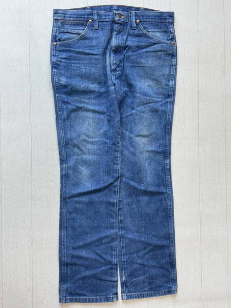☆送料無料☆ Wrangler ラングラー USA直輸入 古着 デニムパンツ ジーンズ ジーパン アメリカ製生地 メンズ 34 ブルー系 ボトムス 中古