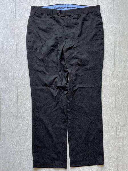 ☆送料無料☆ TOMMY HILFIGER トミーヒルフィガー USA直輸入 古着 ロングパンツ スラックス メンズ 34 チャコール ボトムス 中古 即決