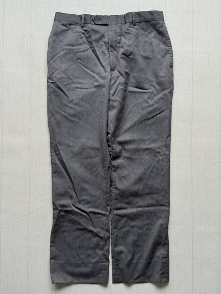 ☆送料無料☆ TOMMY HILFIGER トミーヒルフィガー USA直輸入 古着 ロングパンツ スラックス メンズ ダークグレー ボトムス 中古 即決