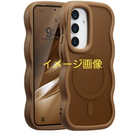 y062602y UEEBAI 対応 Samsung Galaxy S24/S25 5G 用の ケース 透明 TPU ウェーブデザイン スマホケース クリア ゴールド