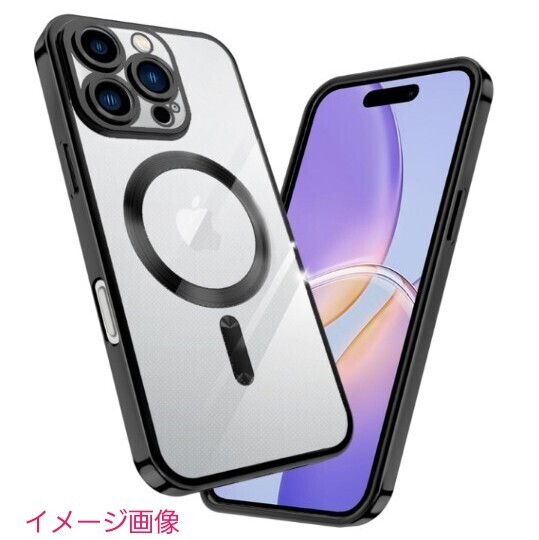 y062702y iPhone 16 Pro Max ケース クリア MagSafe対応 アイフォン16 プロマックス スマホケース 耐衝撃 傷防止の メッキ加工