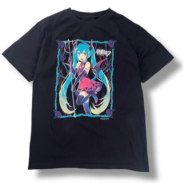 初音ミク 古着 Tシャツ 海外限定 オフィシャル y2k アニメT ボカロ M