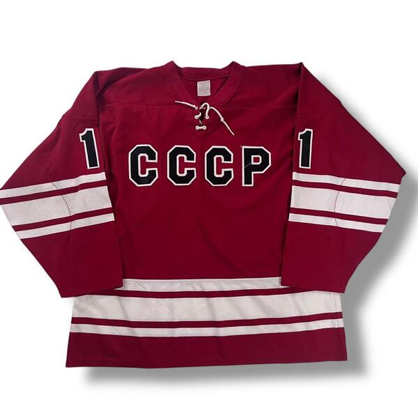 超希少 ソ連 ロシア代表 ホッケーシャツ ゲームシャツ AK Athletic