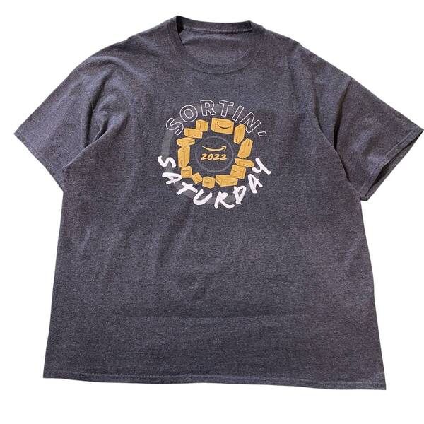 アメリカ古着 企業物 Amazon アマゾン ロゴ プリント 半袖 Tシャツ ビッグサイズ 【I1776】