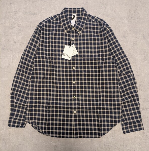 MHL. エムエイチエル チェック柄シャツ 長袖 メンズ M