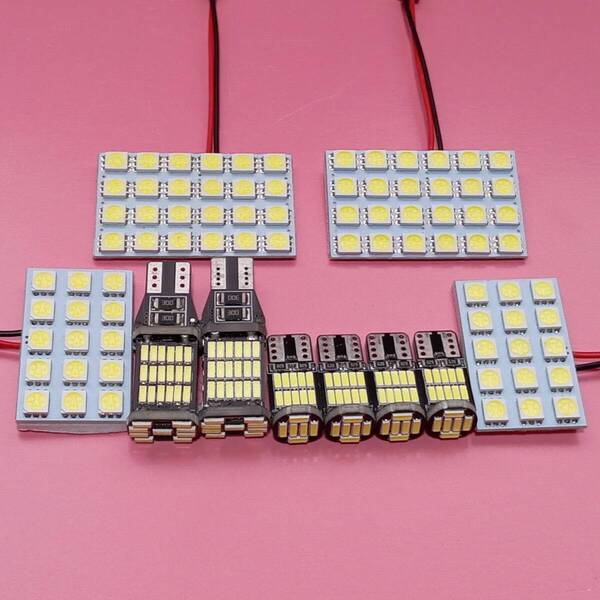 ZRR80系 ノア 超爆光!T10 LED ルームランプ ナンバー灯 バックランプ 10点セット ホワイト トヨタ /s24/s15/45/26