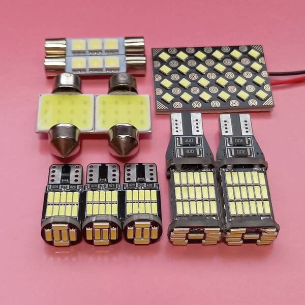 GU6 GU7 GUD GUE インプレッサ 超爆光! T10 LED ルームランプ バックランプ ナンバー灯 10個セット ホワイトスバル /s24/45/26/f3/t31/