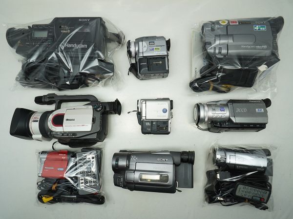 ビデオカメラとフィルムカメラのセット(ジャンク品セット)