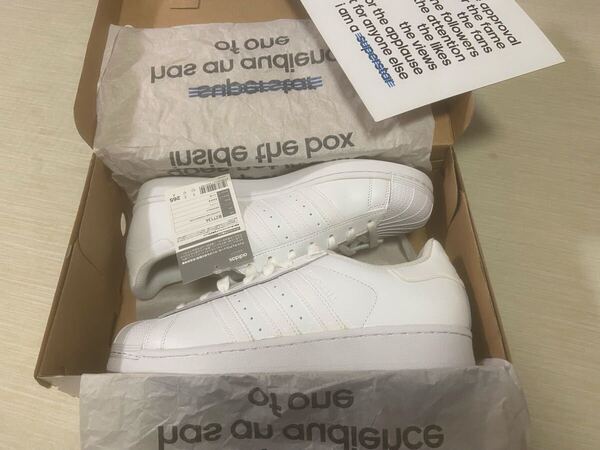 adidas SUPER STAR FOUNDATION アディダス スーパースター ファウンデーション オールホワイト 26.5cm デッドストック B27136
