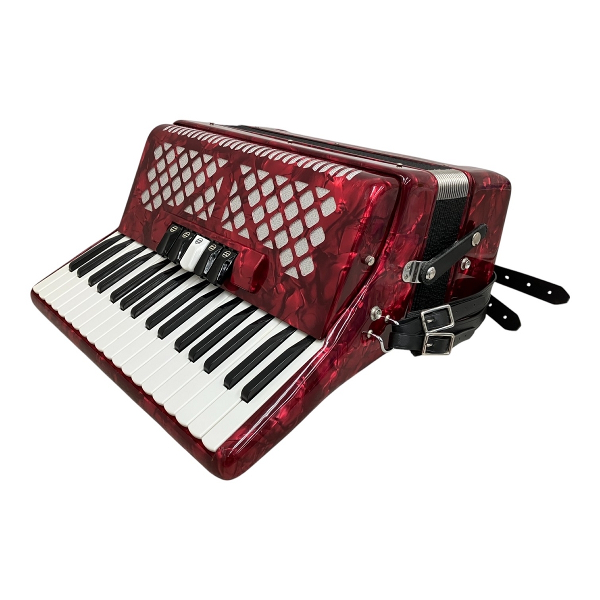 昭和レトロ Parrot アコーディオン 25鍵盤12ベース 鍵盤楽器