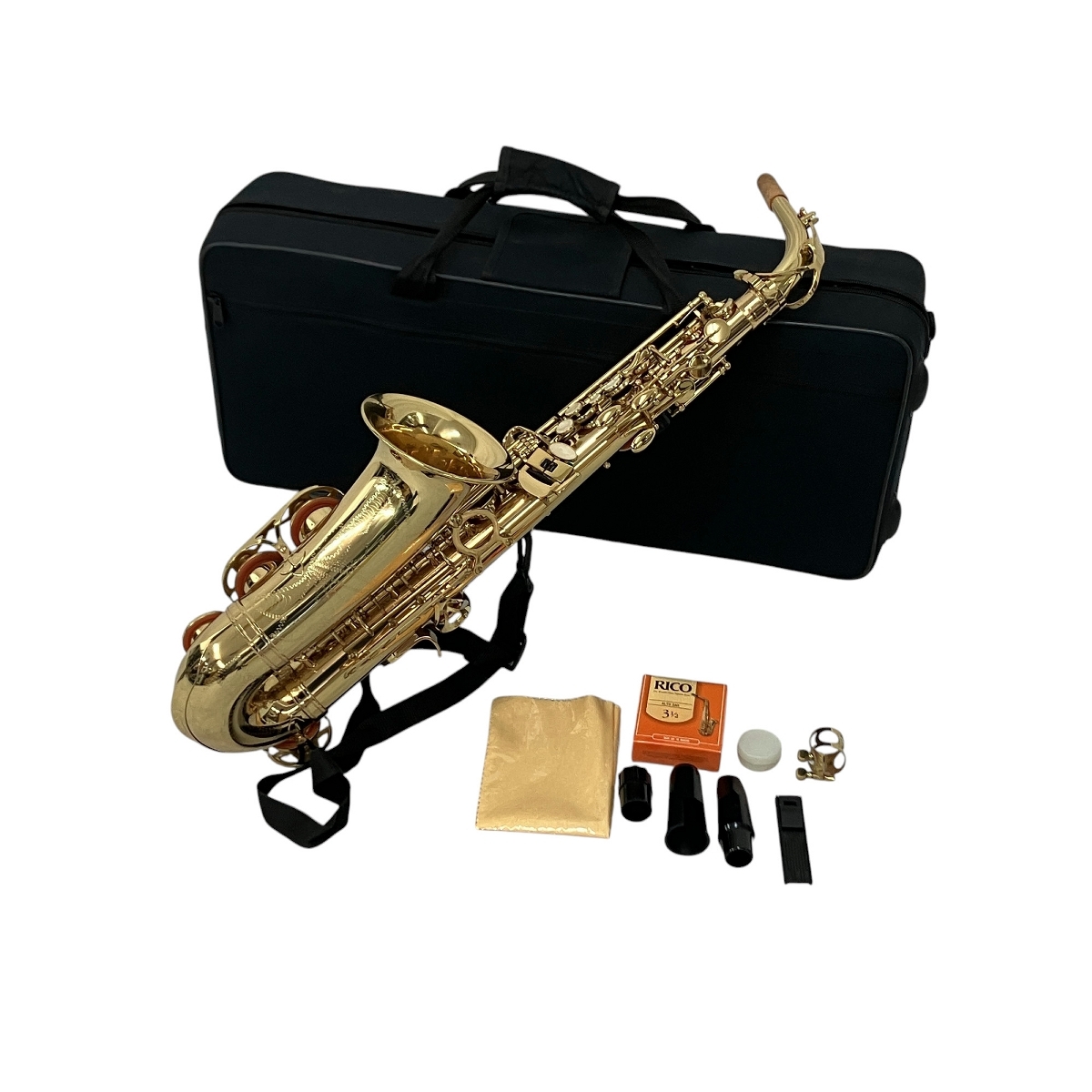 アルトサックス 初心者セット E Saxophone ゴールドラッカー
