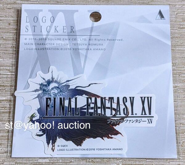 FF15 ロゴ ステッカー FFⅩⅤ ファイナルファンタジー15 FINAL FANTASY XⅤ ロゴステッカー ファイナルファンタジー 15 スクエニカフェ