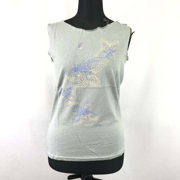 新古品/日本製★SHIPS/シップス★ノースリーブTシャツ/タンクトップ【レディースF/S-M程度/グレー/gray】◆BH955-b