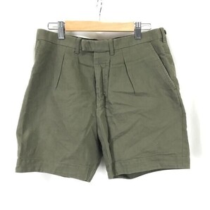 LAD MUSICIAN/ラッドミュージシャン☆麻/リネン&コットン/ショートパンツ【メンズ42/khaki/カーキ】ハーフ/半ズボン/Pants/Trouser◇cBH869