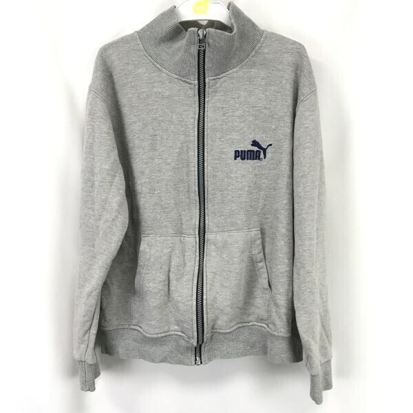 PUMA/プーマ★スウェット/ジャージ【メンズM-L程度/gray/グレー】トラックジャケット/ジップトレーナー/Coat/Jacket/Jumper◆BH834