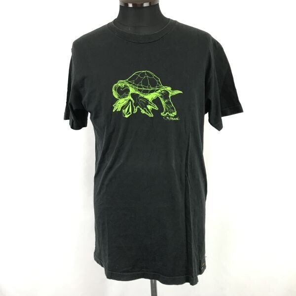 VOLCOM/ボルコム★半袖Tシャツ【メンズL/黒/black】亀/Tops/Shirts◆BH981