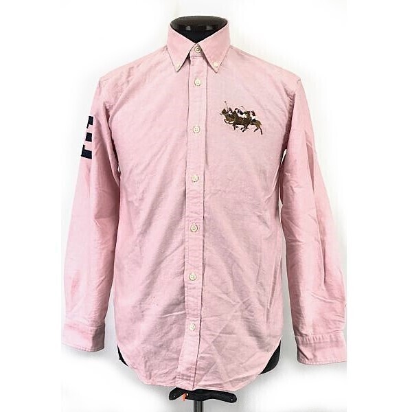 RALPH LAUREN/ラルフローレン☆ビッグポニー/長袖シャツ【160(メンズXS-S/pink/ピンク】ナイガイ/日本正規代理店タグ/Tops/Shirts◇cBH878