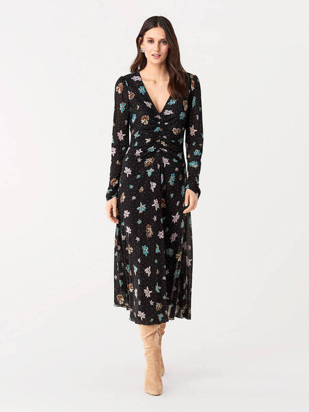 新品送料無料XS/JP7号~9号ダイアンフォンファステンバーグDiane von Furstenberg Vanessa Tissue Jersey 万能ワンピース