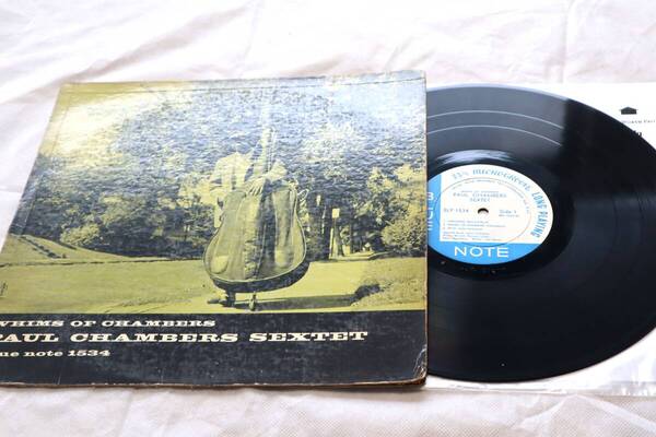 US盤 MONO オリジナル盤 Paul Chambers Sextet Whims of Chambers Blue Note 767 Lexington ave NYC DG 深溝 RVG EAR BLP 1534 Rマークなし