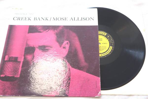 米国オリジナル盤 LP Mose Allison / Creek Bank / Prestige 黄黒Nj PRLP7152 DG深溝 Mono RVG刻印 モーズ・アリソン 1959