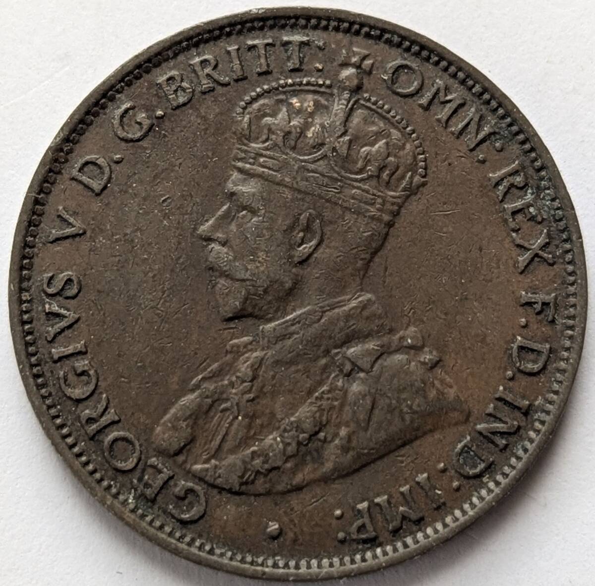 2395. 　未使用　1943年　オーストラリア　ジョージ6世　ハーフペニー Halfpenny 1943, Coin from Australia - Online Coin Club