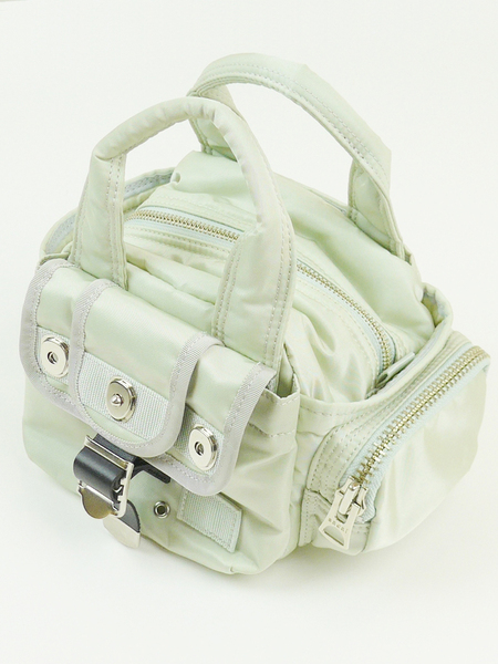 sacai×PORTER サカイ×ポーター 24AW完売 Pocket Mini Boston ポケット ミニ ボストン バッグ LIME ライム ライトグリーン ナイロン